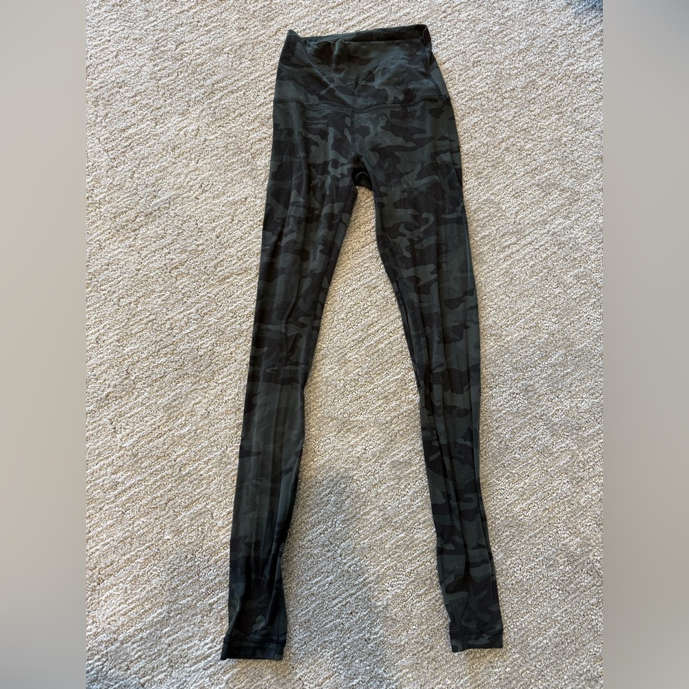 Lululemon Athletica Camo Print Leggings Align